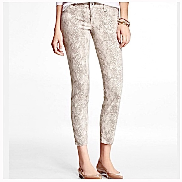 Snake print ankle jeans Size 00R - Picture 1 of 3